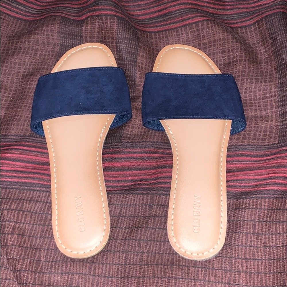 Blue sandals